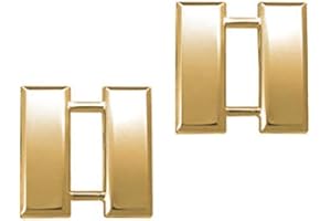 INSIGNIA DEPOT Law Enforcement/Police Captain Gold Rank Pin 1" Pair