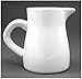 White Ceramic Cream & Sugar 2-Piece Serving Set for Coffee & Tea; Elegant, Affordable Pitcher and Sugar Bowl Stoneware Set