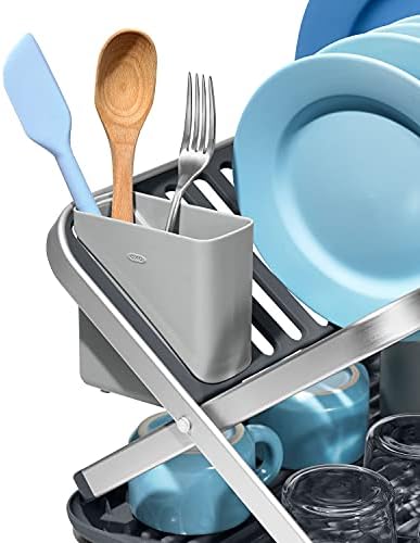 OXO Good Grips Aluminium Fold Flat Dish Rack