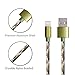 Onlier iphone Charger Cord Lightning Cable 6 FT Extra Long Data Sync Charging Certified Quality Nylon Braided 8 pin to USB for Apple iPhone7/7Plus,iPad iPod (2x3 feet +6 foot)-Camo