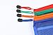JM-capricorns 24pcs 9 x 4-1/2 inches Waterproof Plastic Double Layer Zipper File Bags Invoice pouches Bill Bag Pencil Pouch Pen Bag (24pcs Random Color)