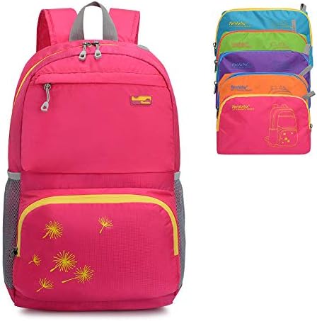 Lecxci 30L Ultra Lightweight Foldable Backpack Outdoor Waterproof Hiking Daypack Packable Camping Bag for Night Safety