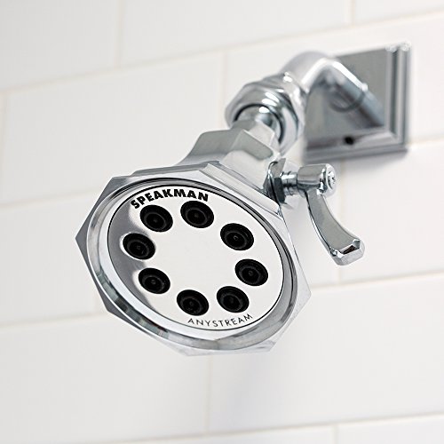 Speakman S3019 Vintage 8Jet Shower Head for Stylish Bathroom Décor, 2.5 GPM, Polished Chrome