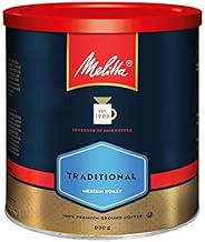 MELITTA Traditional Medium Roast Coffee, Ground Coffee, 100% Arabica Coffee Beans, Premium Coffee, Kosher Cert
