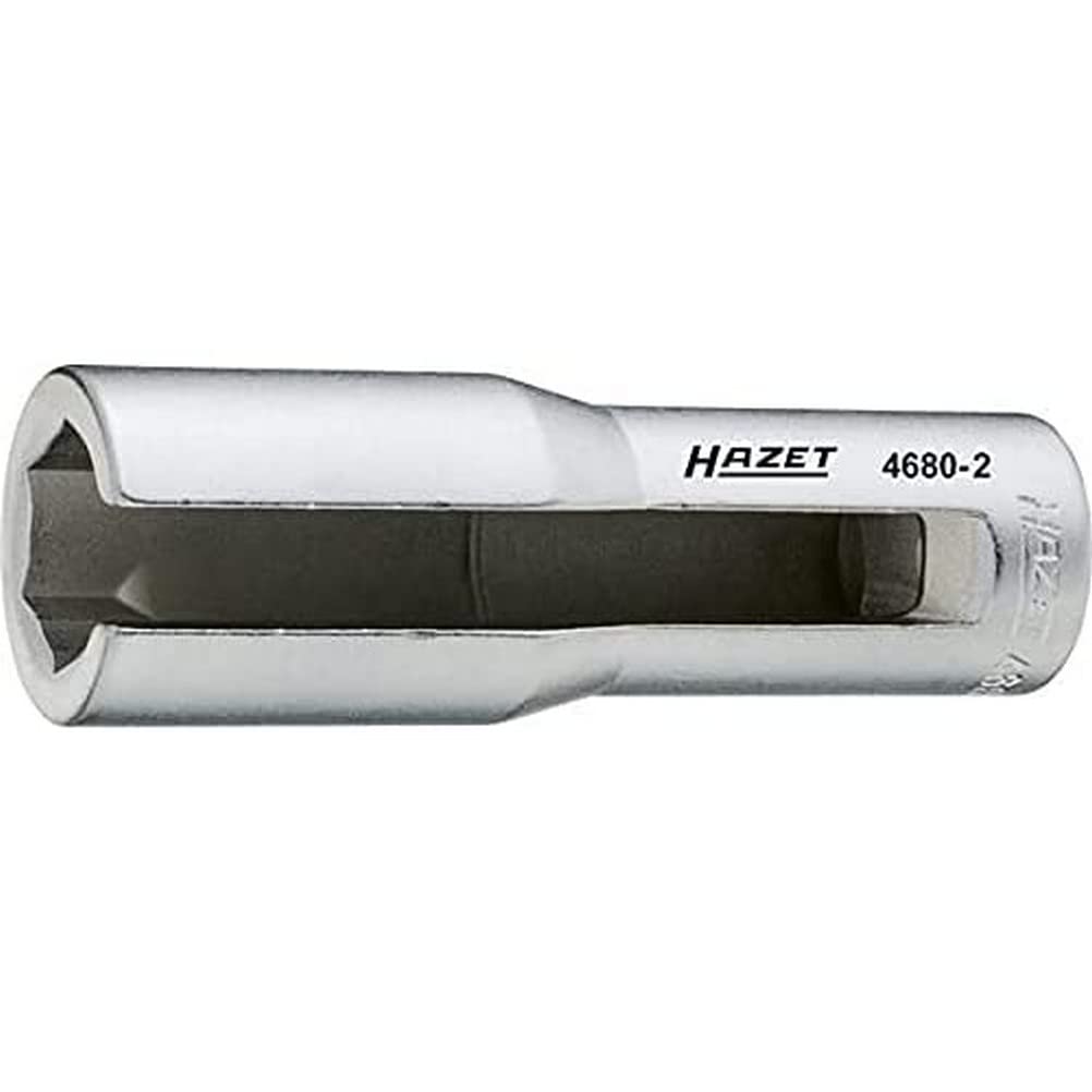 HAZET 4680-2 110 mm Hexagon Profile Lambda Probe Socket - Chrome-Plated