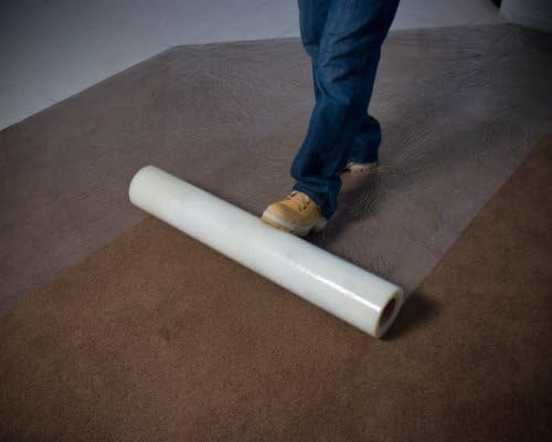 Djm Direct Carpet Protection Film Self Adhesive Floor Protector No Streak Clear 61cm x 100m