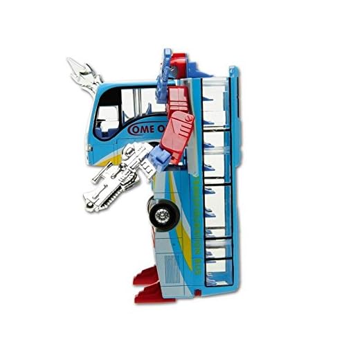 Mallya Transformers Distortion Bus Changer Transform Into Bus Action Figure Toy - Image 6