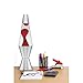 Lava Lite 2110 14.5-Inch Classic Silver-Based Lava Lamp, Red/Clear