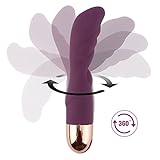 Bendable Silicone Dildo Sex Vibrator - G Spot Stimulator (USB Charged) With 10 Vibrational Settings for women - Bendable & Waterproof & Quiet Sex Toy - Adult Toy for Couples, Purple, Lyps Madison …