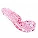 Crystal Glass Pleasure Wand Dildo Penis - AKStore - Glass Massager (Pink)