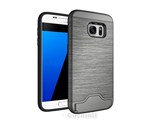 Galaxy S7 Case, Cocomii [HEAVY DUTY] Element Case :::NEW::: [ULTRA XENO ARMOR] Premium Shockproof Kickstand Card Holder Bumper [MILITARY DEFENDER] Full-body Rugged Dual Layer Cover (Gray)