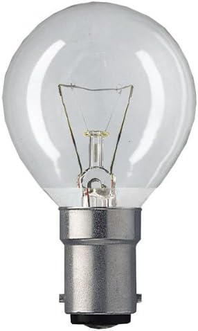 Round 45mm 240V 40W Ba15d Clear