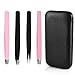 4 Piece Professional Stainless Steel Tweezers Set - Hanamichi Eyebrow Tweezers, Slant tip, Pointed & Straight Best Precision Tweezers for Facial & Ingrown Hairs, Splinter & Hair Removal Tweezer