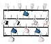 Barwild Mug Rack Wall 30 Peg Mounted Coffee Cup Holder, 4 Row, Home Kitchen and Breakroom Organizer (36