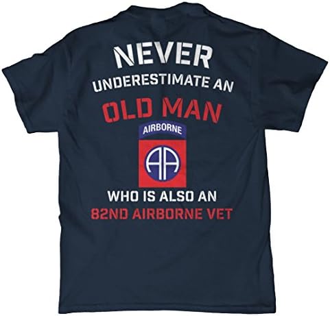 Minnesota Bobs Never Underestimate An Old Man 82nd Airborne T Shirt