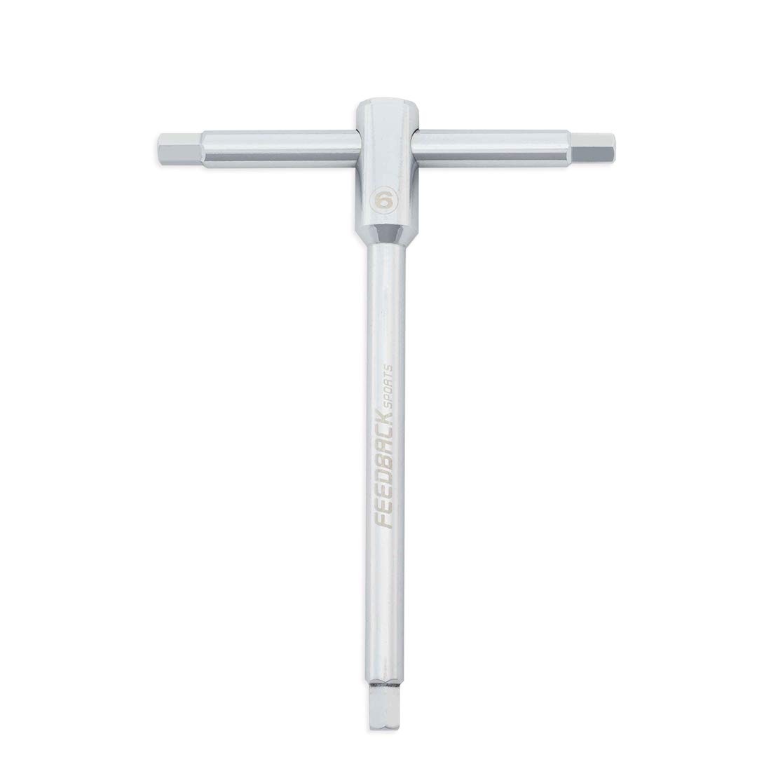 Feedback Sports | Bike Tools and Accessories | 6MM T-Handle Hex Wrench | Cycle Repair Equipment Proffesional 3-in-1 Hex Allen Key | Bike Tool | Bike Repair | One Size