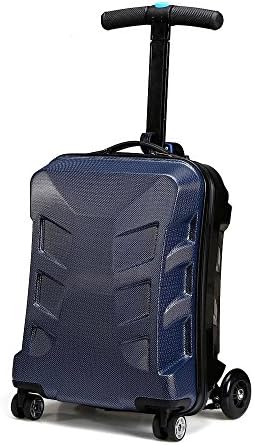 SOGAR Unisex Multi-functional Suitcase Scooter Travel Trolley Luggage , Blue