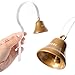STYDDI Dog Training Bell, Metal Wall Mounted Doggy Doorbell for Potty Training and House Trainig, Suitable for Puppies or Small Dogs (White)