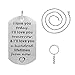Freedom Love Gift I Love You Today Tomorrow and Lifetimes Pendant Necklace Stainless Steel Dog Tag