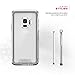 Zizo ION Series Compatible with Samsung Galaxy S9 Case Military Grade Drop Tested with Tempered Glass Screen Protector Silver Clear