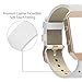 Austrake for Fitbit Blaze Bands with New Metal Frame, Replacement Leather Slim Straps with Stainless Steel Buckle for Fitbit Blaze Strap for Women Men