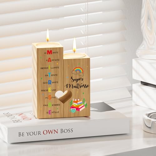 Tulolvae Teacher Gift End of Year, Candelabra Thank You Best Gifts Women Teacher Birthday Graduation Christmas Idea