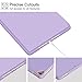 ZtotopCase iPad 9.7 Inch 2018/2017 Case with Pencil Holder - Lightweight Soft TPU Back Cover and Trifold Stand with Auto Sleep/Wake, Protective for iPad 6th/5th Generation , Light Purple