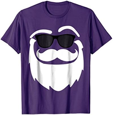 Cool Santa Claus Face Funny Christmas T-Shirt