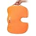 Premium Memory Foam Seat Cushion Pain Relief for Coccyx, Tailbone, Hemorrhoids, Sciatica & Sacrum Wheelchair Cushion, Pad, Pillow, with Handle - Orange