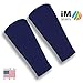 iM Sports SKINGUARDS Skin Protection Forearm Sleeves + Protects Aging or Thin Skin + UV Protection - Unisex + Made in USA - Dark Navy - X-Large / XX-Large - Pair