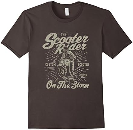 Men's Vintage Scooter Rider T-Shirt XL Asphalt