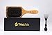 ThickTails Boar Bristle Hair Brush - Rectangle With Nylon Pins. Premium Gift Set. Bamboo Paddle Detangler Brush, Detangling Hairbrush Adds Shine, Daily Use for Conditioning Improves Hair Texture