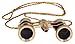 Levenhuk Broadway 325F Opera Glasses (Black Theater Binoculars with LED Light and Chain)