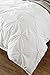 Web Linens Inc 3pc Pinch Pleat Design White Duvet Cover Set Style # 1006 - Full/Queen - Cherry Hill Collection