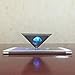 YWILLINK 3D Hologram Pyramid Display Projector Video Stand Portable for Smart Mobile Phone … (5pcs)
