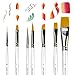 Art Paint Brushes for Acrylic Painting Watercolor Oil Gouache - Body and Face Paint Brushes for Adults Kids. Best Artist Paint Brush Set of 7 pcs