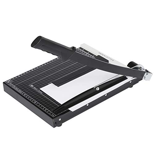 [US Stock]Black Steel Heavy Duty Professional Office Home A4 Paper Desk Tops Paper Cutter Trimmer Scrap Machine (Type4) - Thumbnail 2