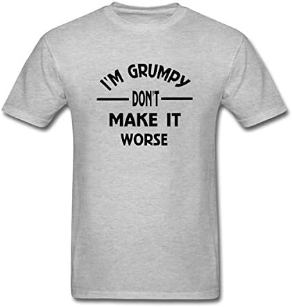 WYLIN Men's I'm Grumpy don't Make It Worse T-Shirt