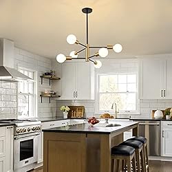 RUIYEY Modern Chandeliers for Dining Room, Black