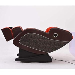 Erik Xian Massage Chair SL guide home multi-function electric massage chair automatic capsule body massage sofa Professional Massage And Relax Chair (Color : Rail Red Brown)