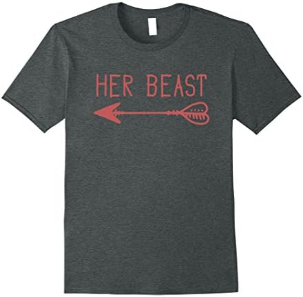 Mens Couple Shirts - I'm Her Beast I'm His Beauty T-shirt Medium Dark Heather