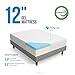 LUCID 12 Inch Gel Infused Memory Foam Mattress - CertiPUR-US Certified - 10-Year Warranty - Queen