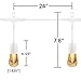 Enbrighten 35646 Vintage String Lights, 24ft, White Cord, 24 Feet