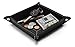 Black Leatherette Mens Valet Tray Catchall and Storage Organizer Gift Boxed