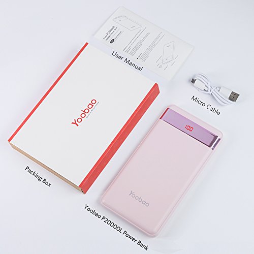 image for Power Bank 20000mAh Yoobao External Charger Cell Phone Battery Backup 