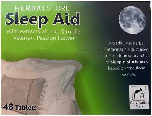 Sleep Aid Helps Sleep Insomnia Remedy 48 Tablets Sleep Disturbance Herbal Relief