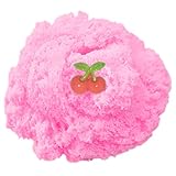 COKIME Cloud Slime, 8 OZ Pink Jumbo Cotton Candy Snow Slime with Charm, Stress Relief Toy for Girls and Boys
