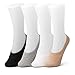BASIC MID-Cut - No Show Active SoleHugger Loafer Active SoleHugger Loafer Socks for Women - Guaranteed Non-Slip - Combo Regular 4 pairs