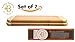 Bamboo Cutting Boards for Kitchen 2-PC Set - Wood Chopping Boards with Juice Groove, 18