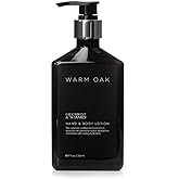 Gilchrist & Soames Warm Oak Hand and Body Lotion - 9oz - Natural, Essential Oils, All Skin Types, Zero Parabens, Sulfates, and Phthalates